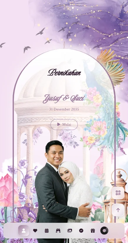 Preview Template Undangan Digital AkadSuci